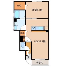 グランシャリオ壱番館の物件間取画像